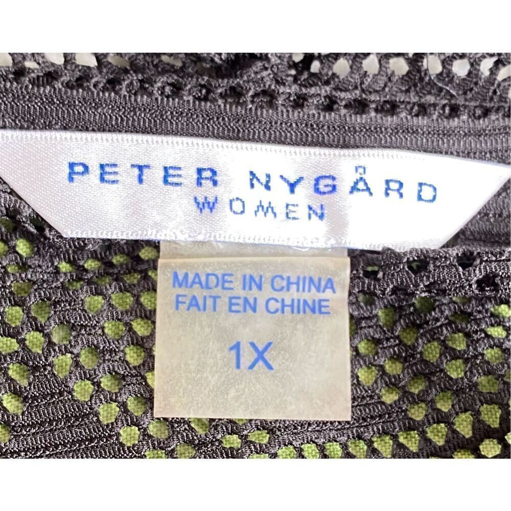 NWT Nygard Swim Coverup Open Front Long Sleeve Sz. 1X Lace Plus - Picture 7 of 8